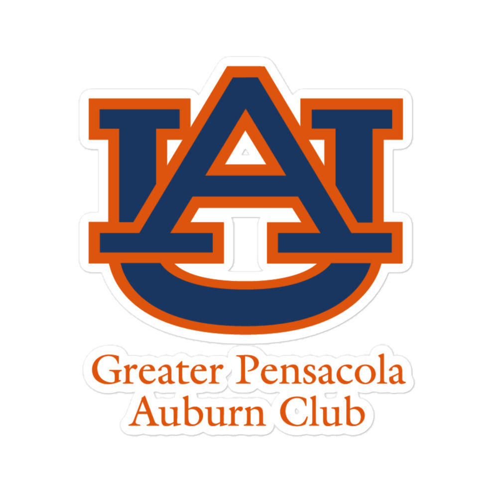 Auburn Club Bubble-free stickers
