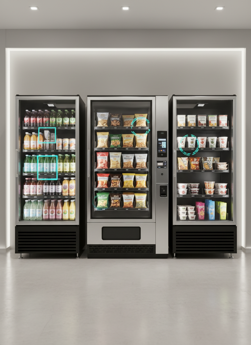 Firefly_Gemini Flash_Create a realistic illustration for a vending and micro-market use ca