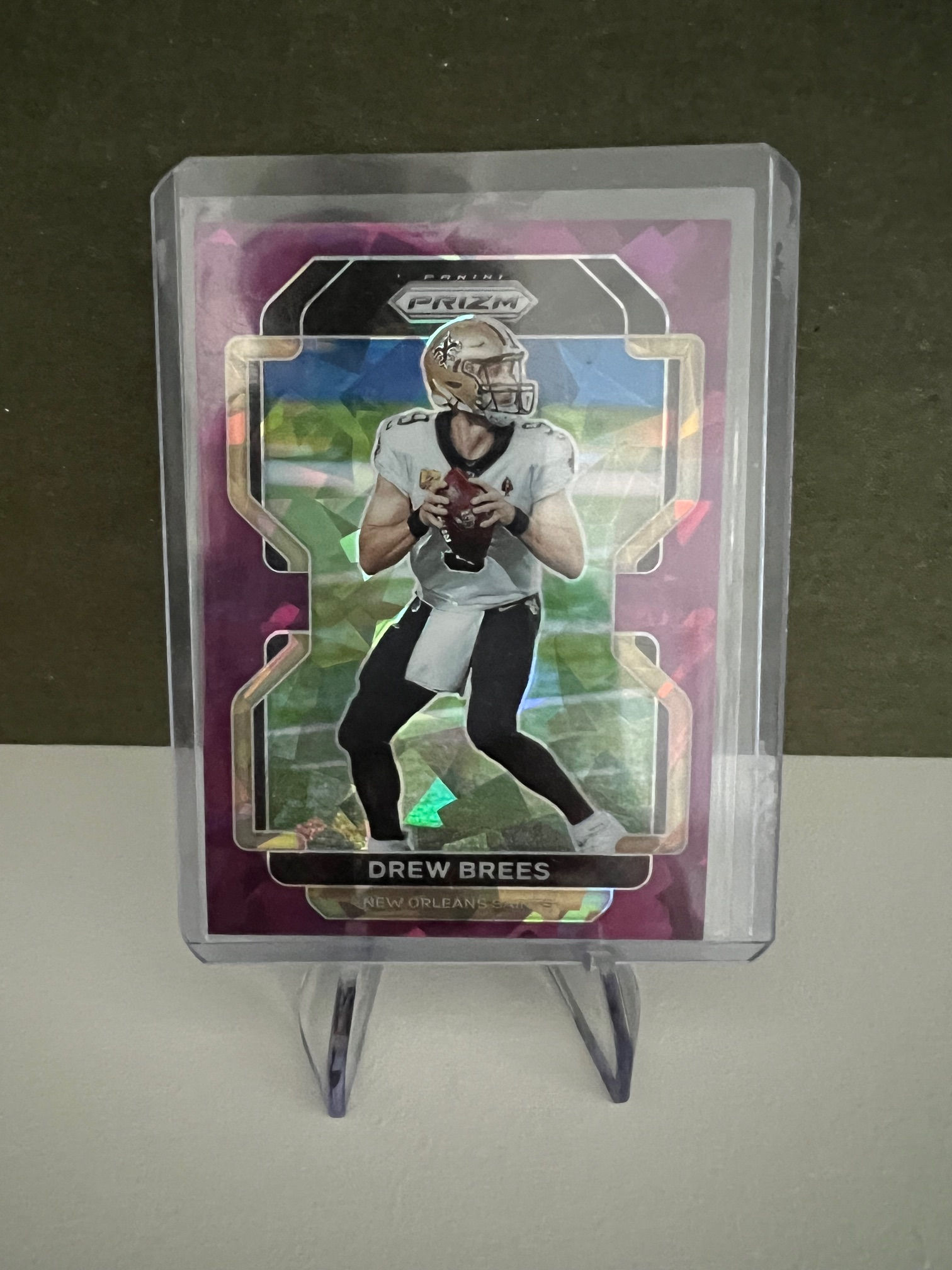 Drew Brees Panini Prizm Football Card - Numbered 112/225, Condition: Good