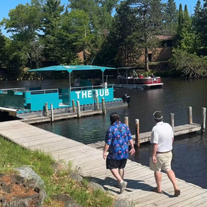 Visit two Supper Clubs on the Eagle River Chain by boat!