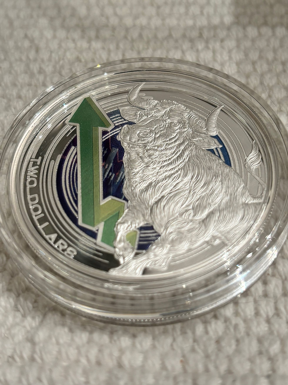 Thumbnail:  2023 Niue Bull and Bear Markets 1oz Silver Digitally Printed Coin