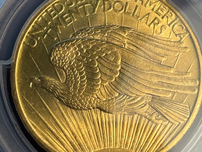 Gold $20 St. Gaudens Double Eagle Coin