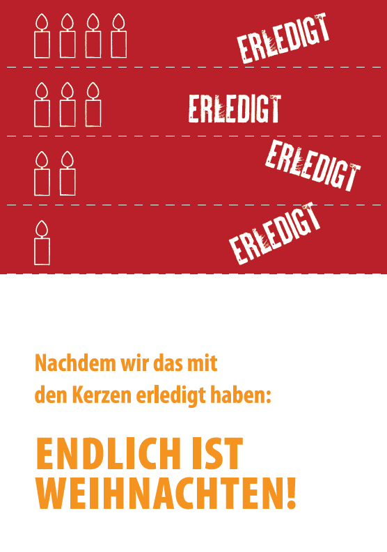 Miniaturbild: Klappkarte - Endlich Weihnachten