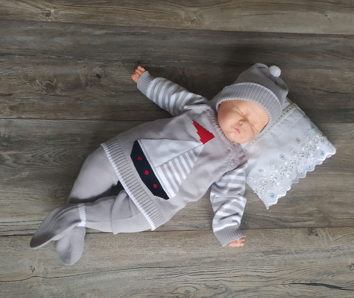Conjunto velero gris 