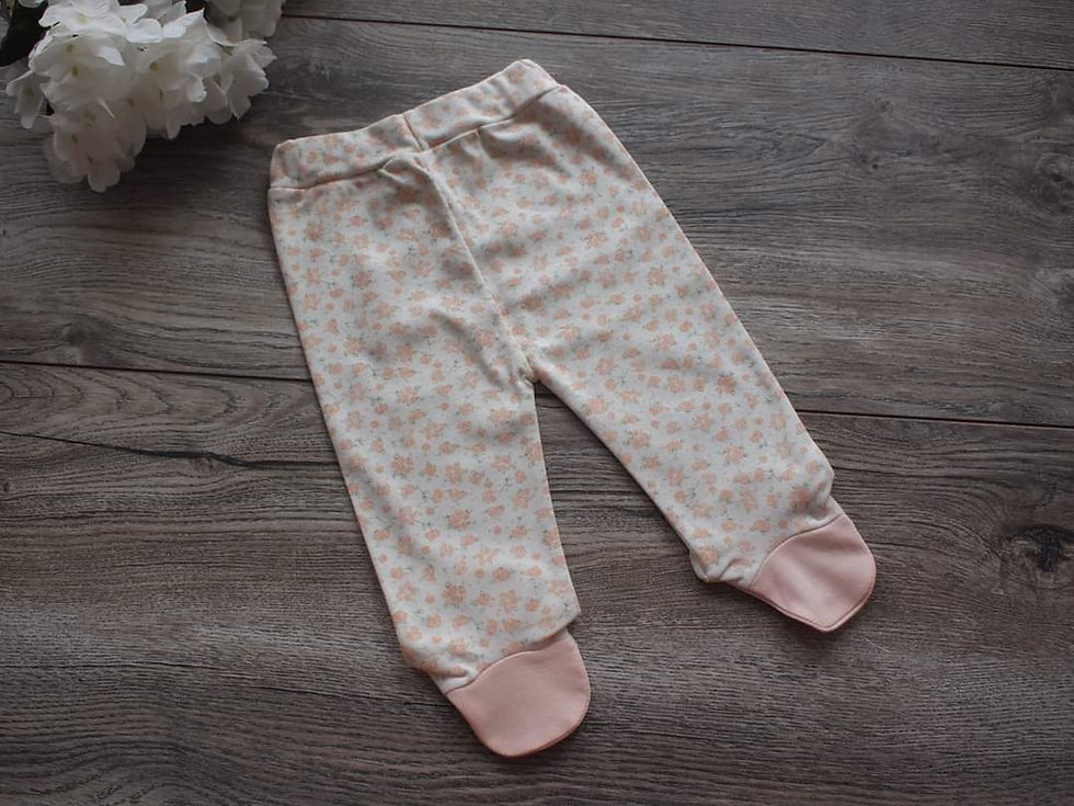 Miniatura: Conjunto Osita bailarina marfil y melón