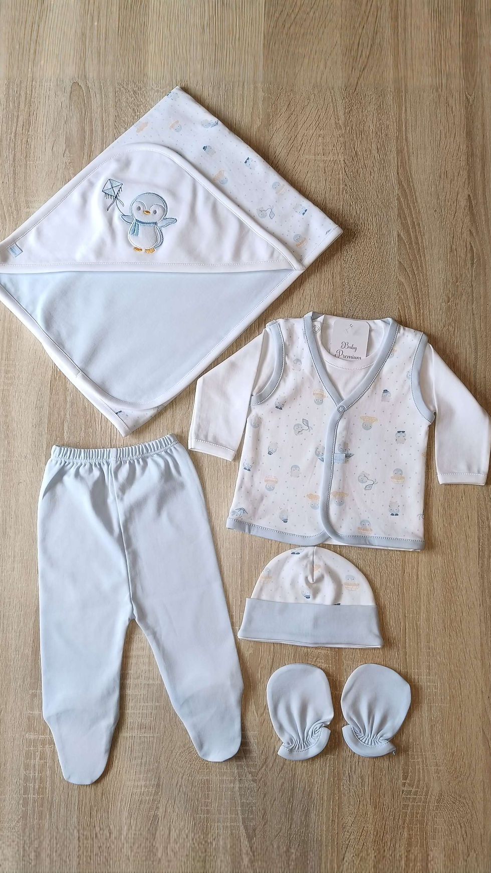 Miniatura: Conjunto Pingüino 💯 algodón pima 