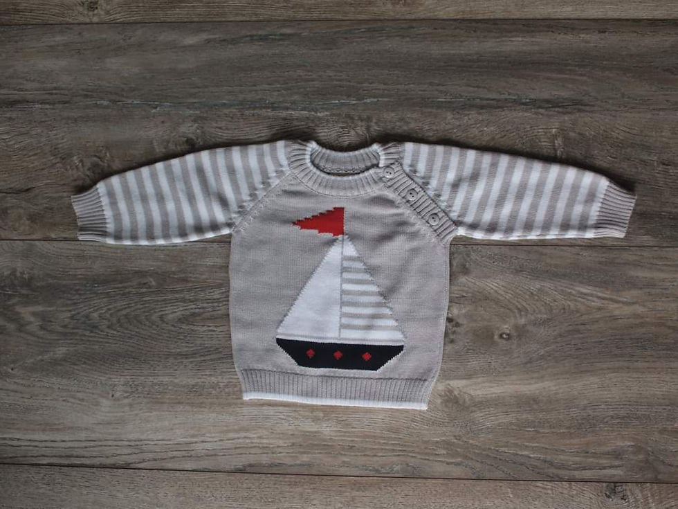 Miniatura: Conjunto velero gris 