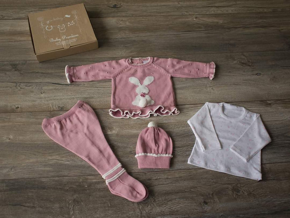 Miniatura: Conjunto Dulce Conejita Palo de Rosa 