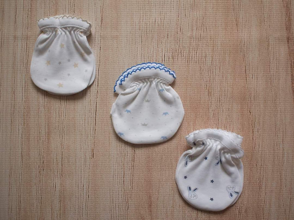 Miniatura: Mitones para niño 100% algodón pima (3 unidades)