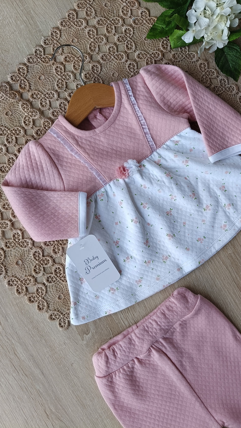 Miniatura: Conjunto Palo de Rosa y blanco