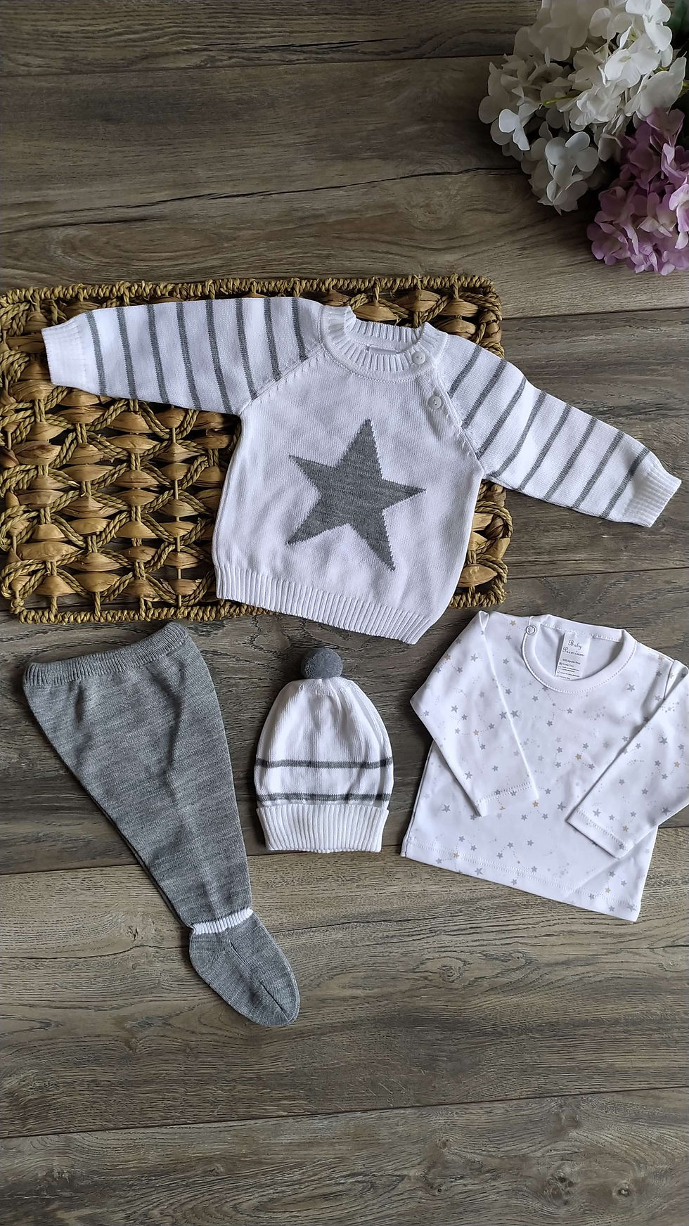 Miniatura: Conjunto David blanco y gris 