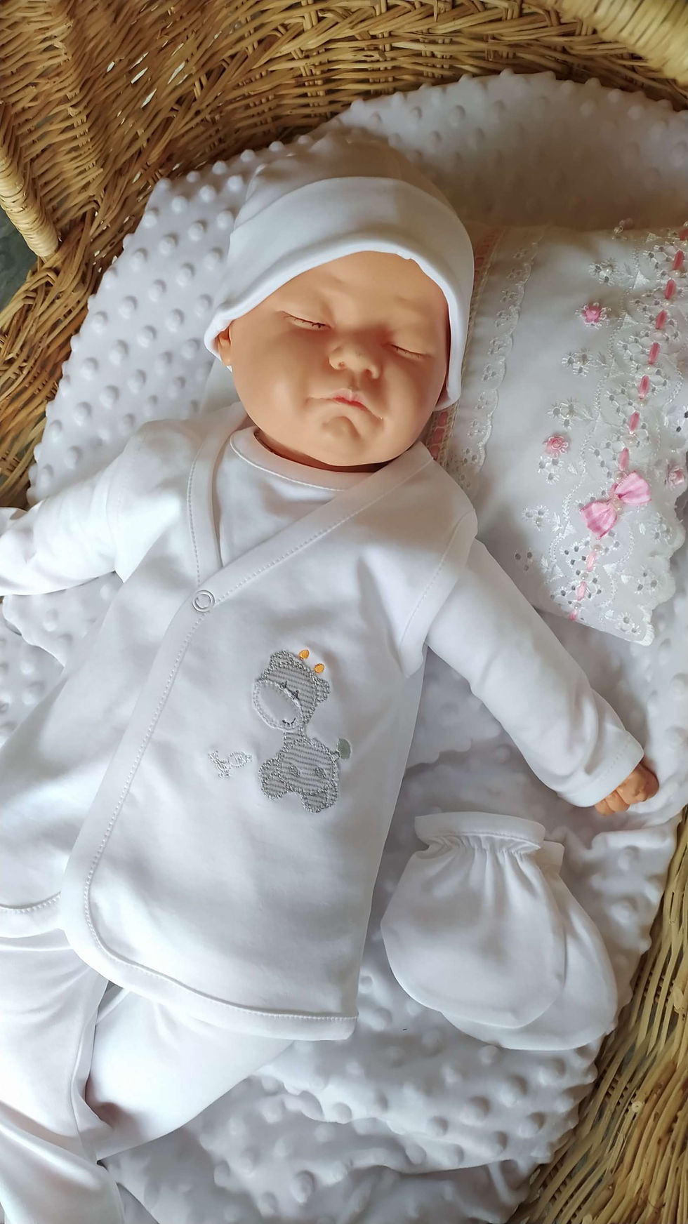 Miniatura: Conjunto jirafa gris 100% algodón pima 