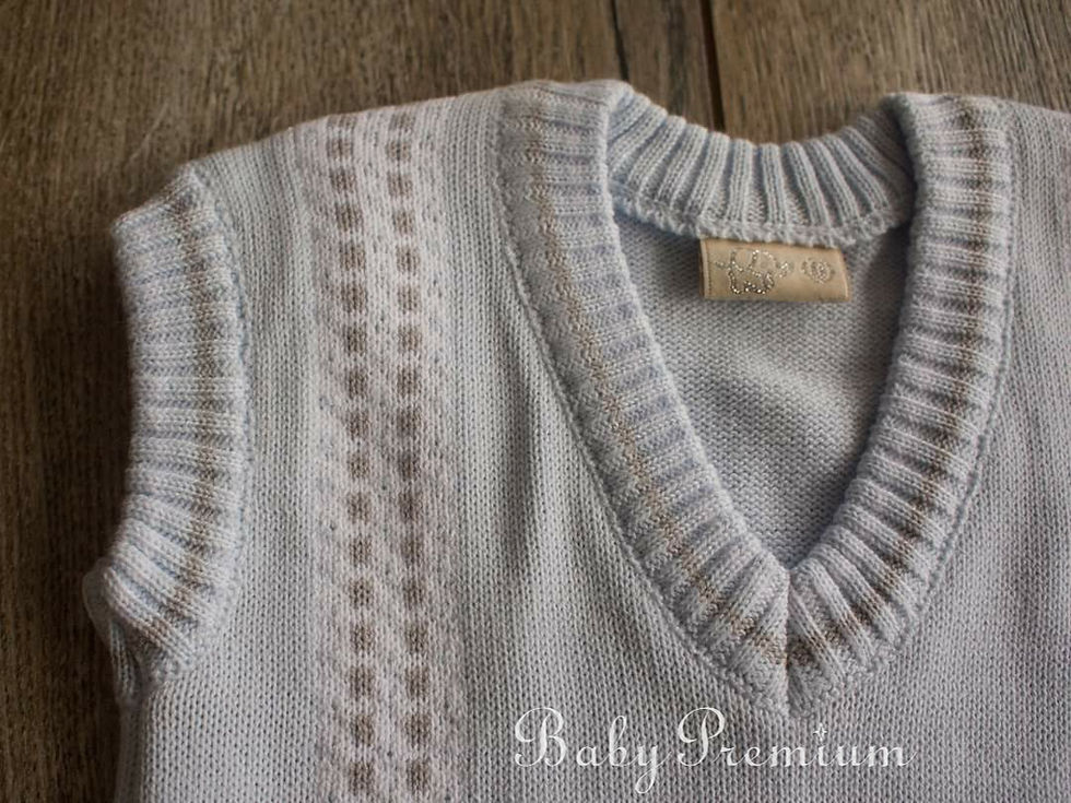 Miniatura: Conjunto Ignacio celeste y gris 