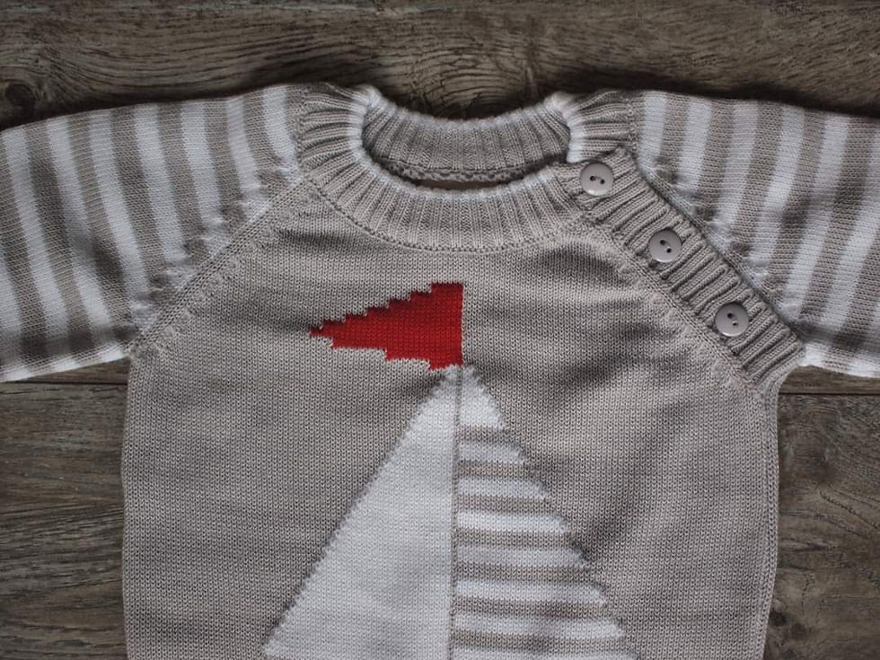 Miniatura: Conjunto velero gris 