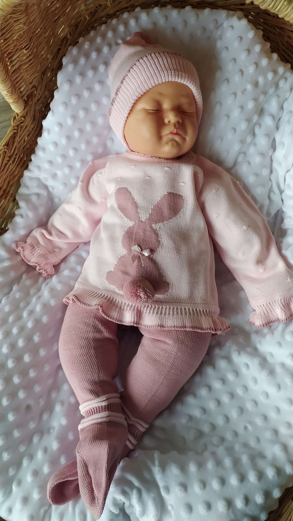 Miniatura: Conjunto dulce conejita rosado y palo de rosa 