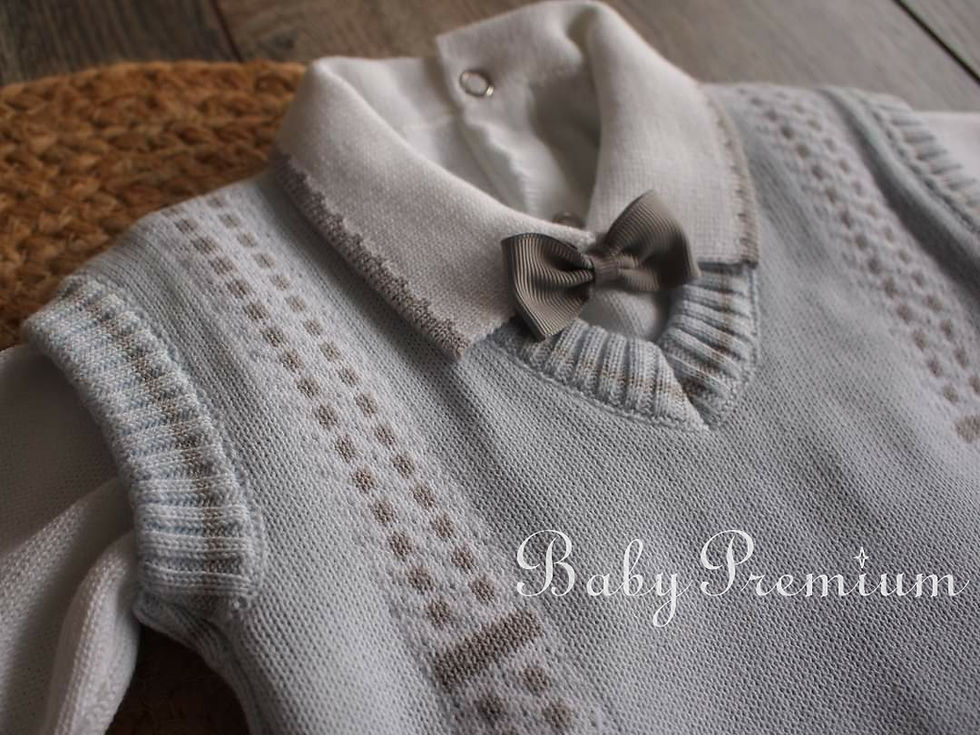 Miniatura: Conjunto Ignacio celeste y gris 