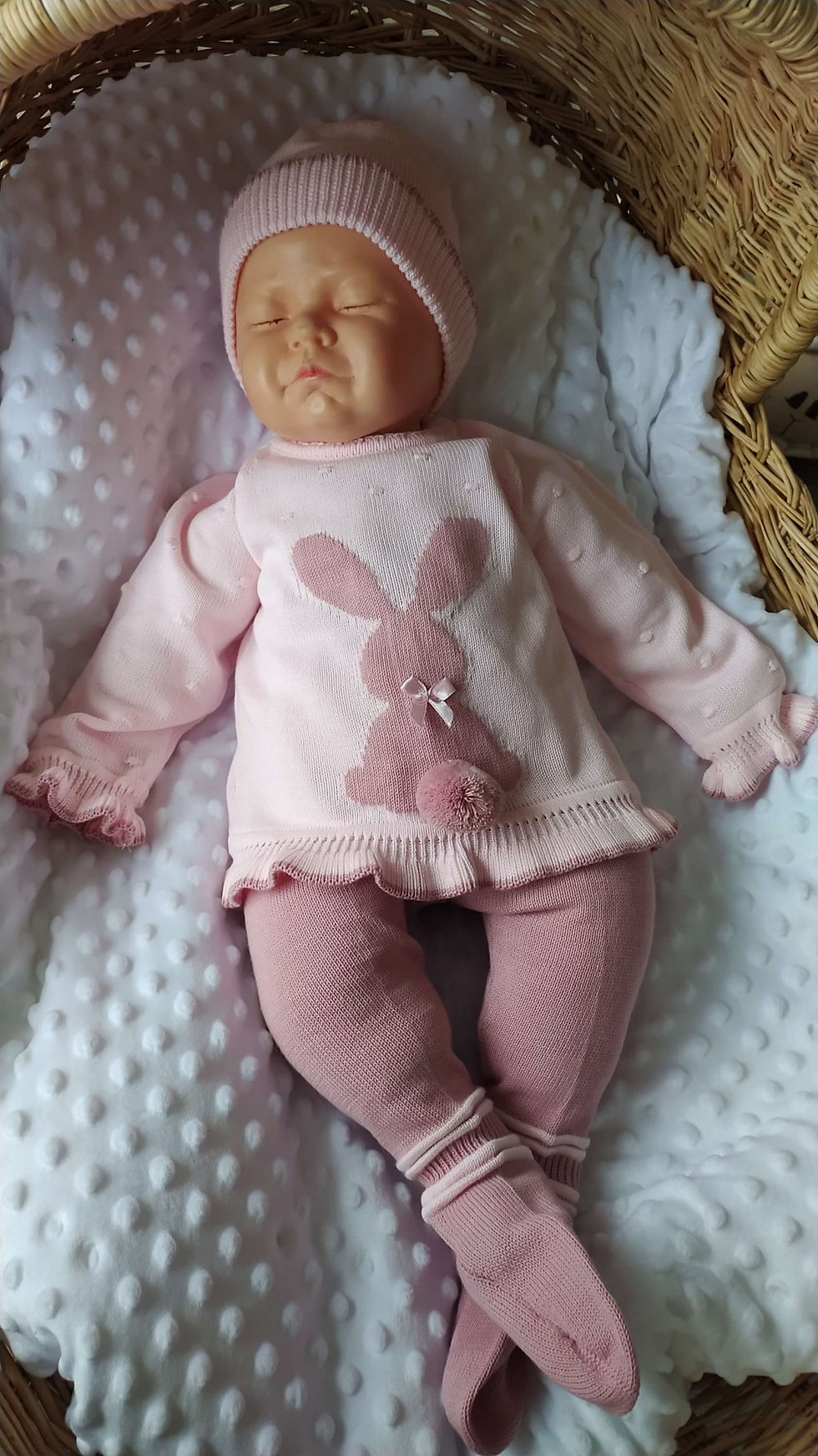 Miniatura: Conjunto dulce conejita rosado y palo de rosa 