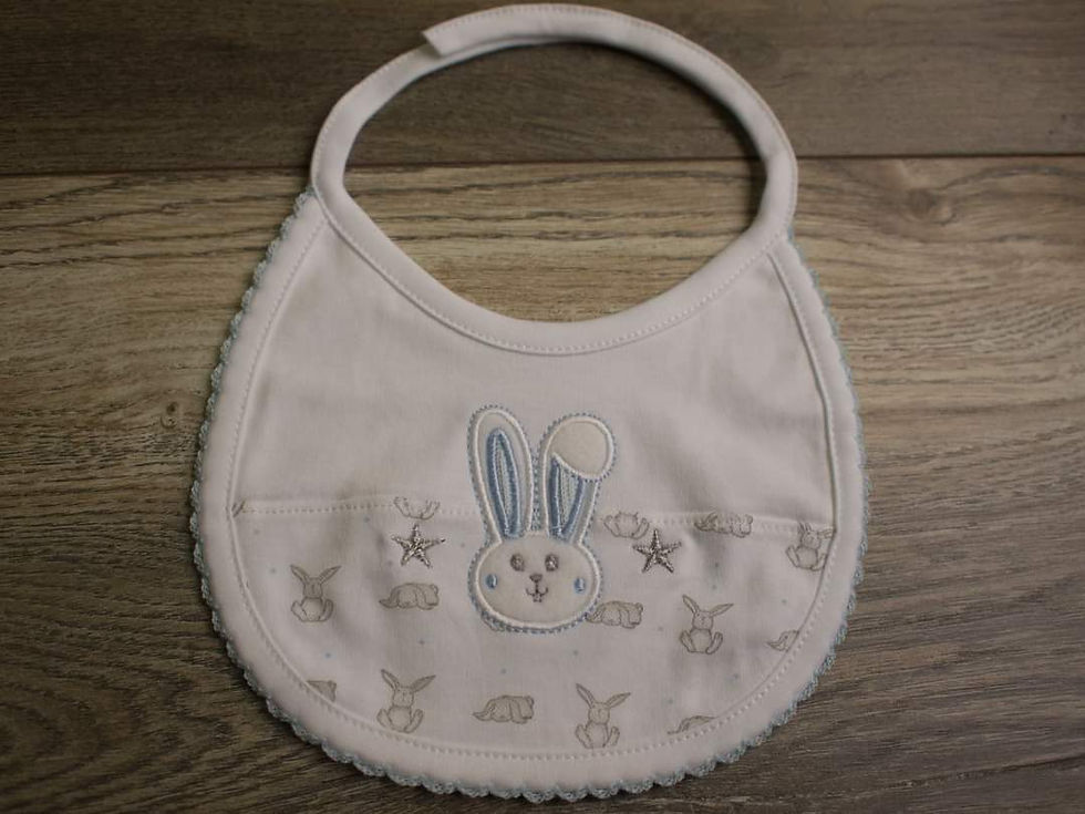 Miniatura: Ajuar Bunny blanco y celeste