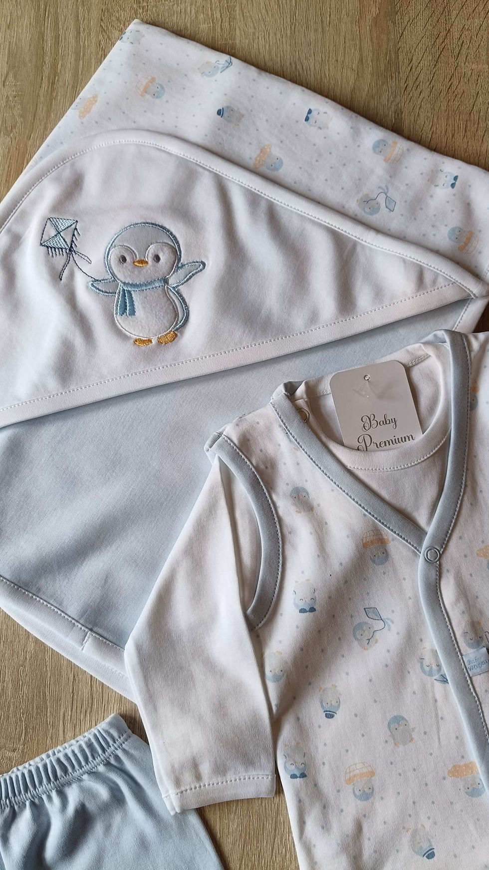 Miniatura: Conjunto Pingüino 💯 algodón pima 