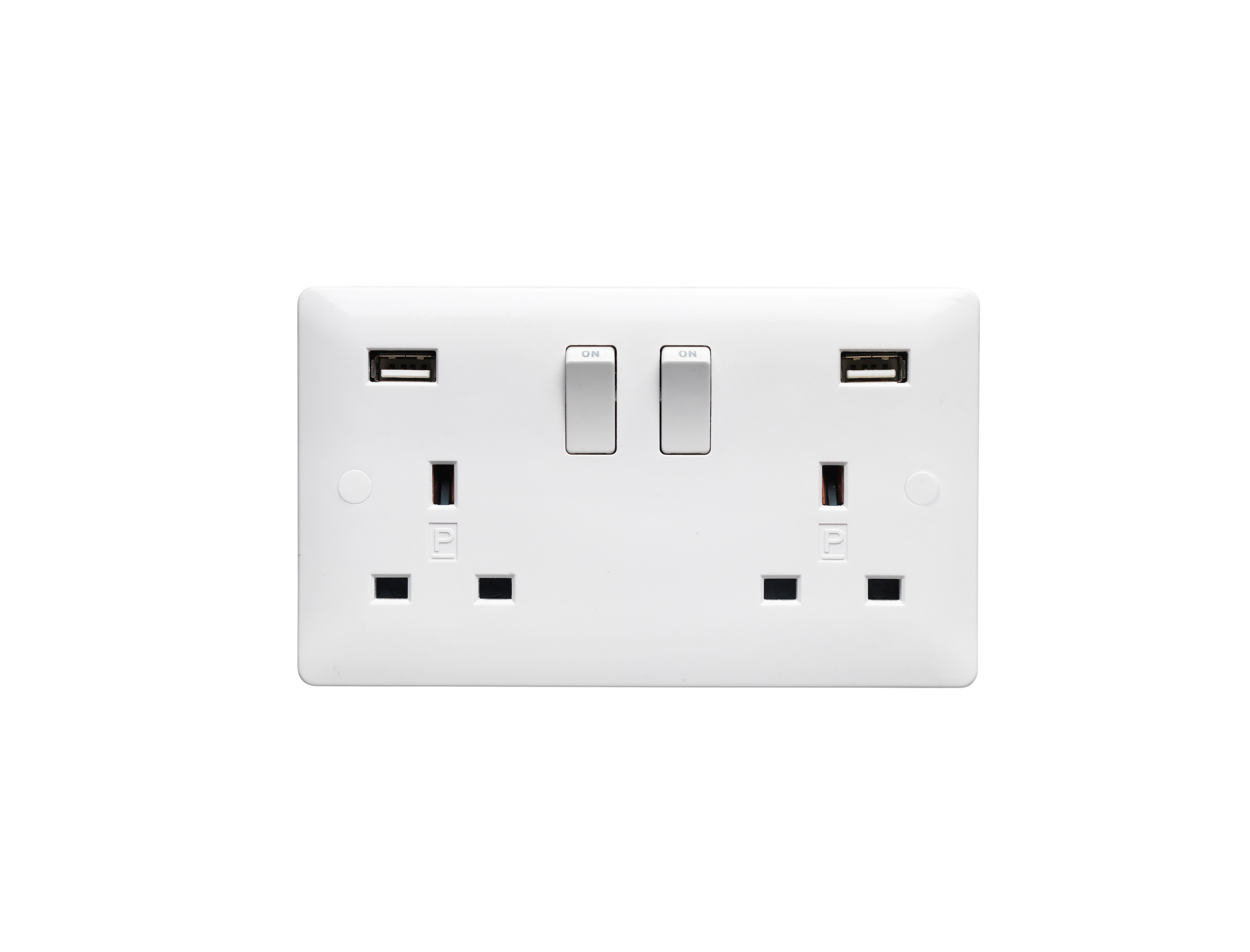 Verso 2 Type A 3.1mA USB Switched Socket