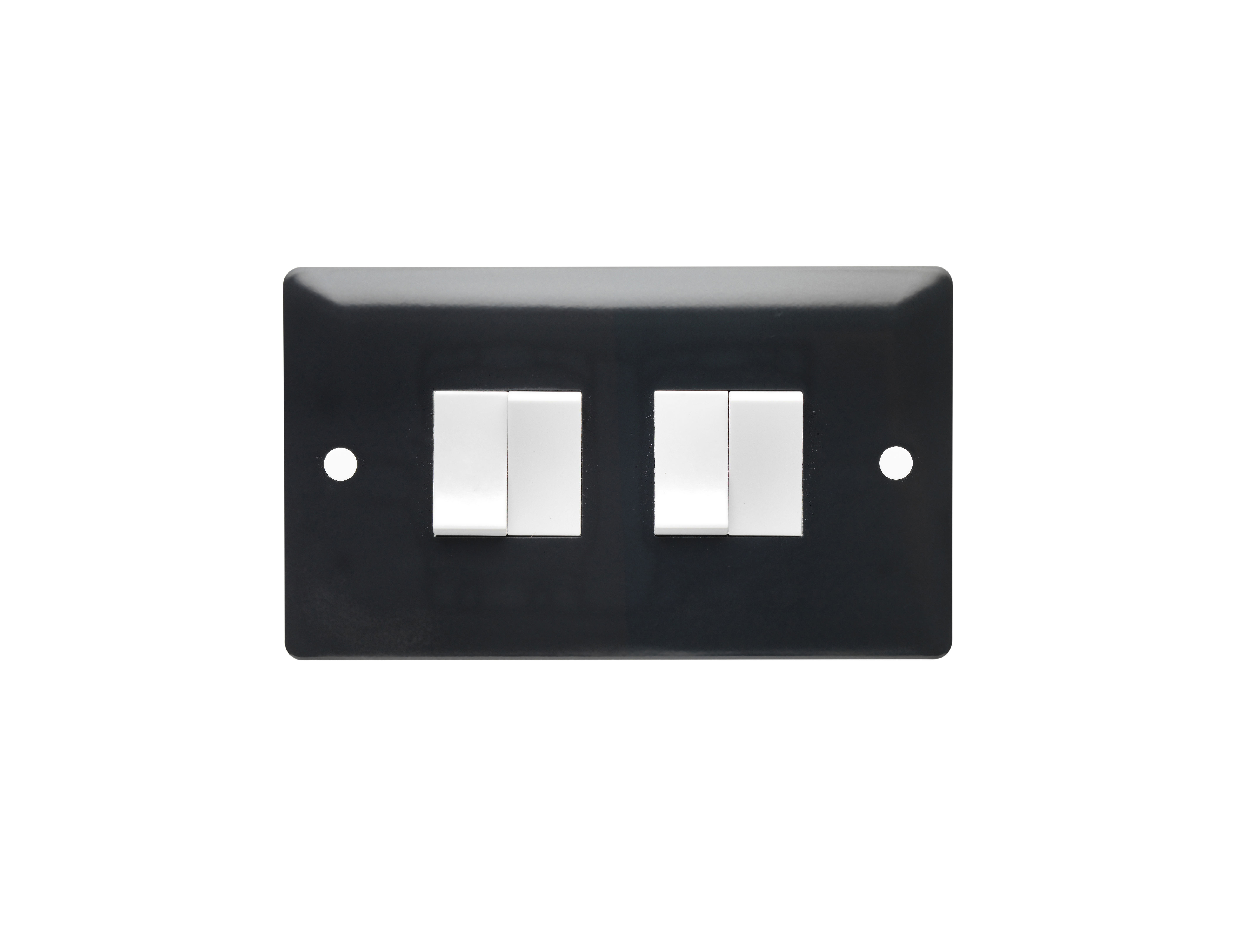 Verso Modular 4 Gang 2 Way 10AX Part-M Switch Plate