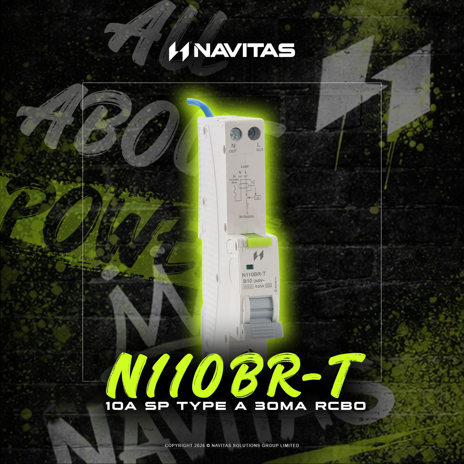 10A 30mA Type A SP RCBO