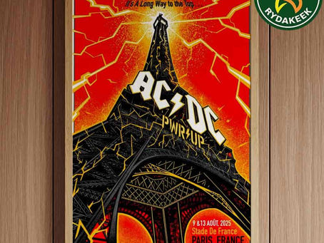 ACDC Paris PWR Up Tour 2025 Event Tee – The Ultimate Souvenir for Stade de France Fans