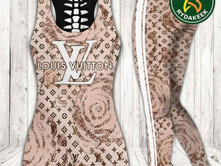 Louis Vuitton Luxury Tank Top And Leggings Set – Luxury Gym Outfit For Women That Redefines Activewear