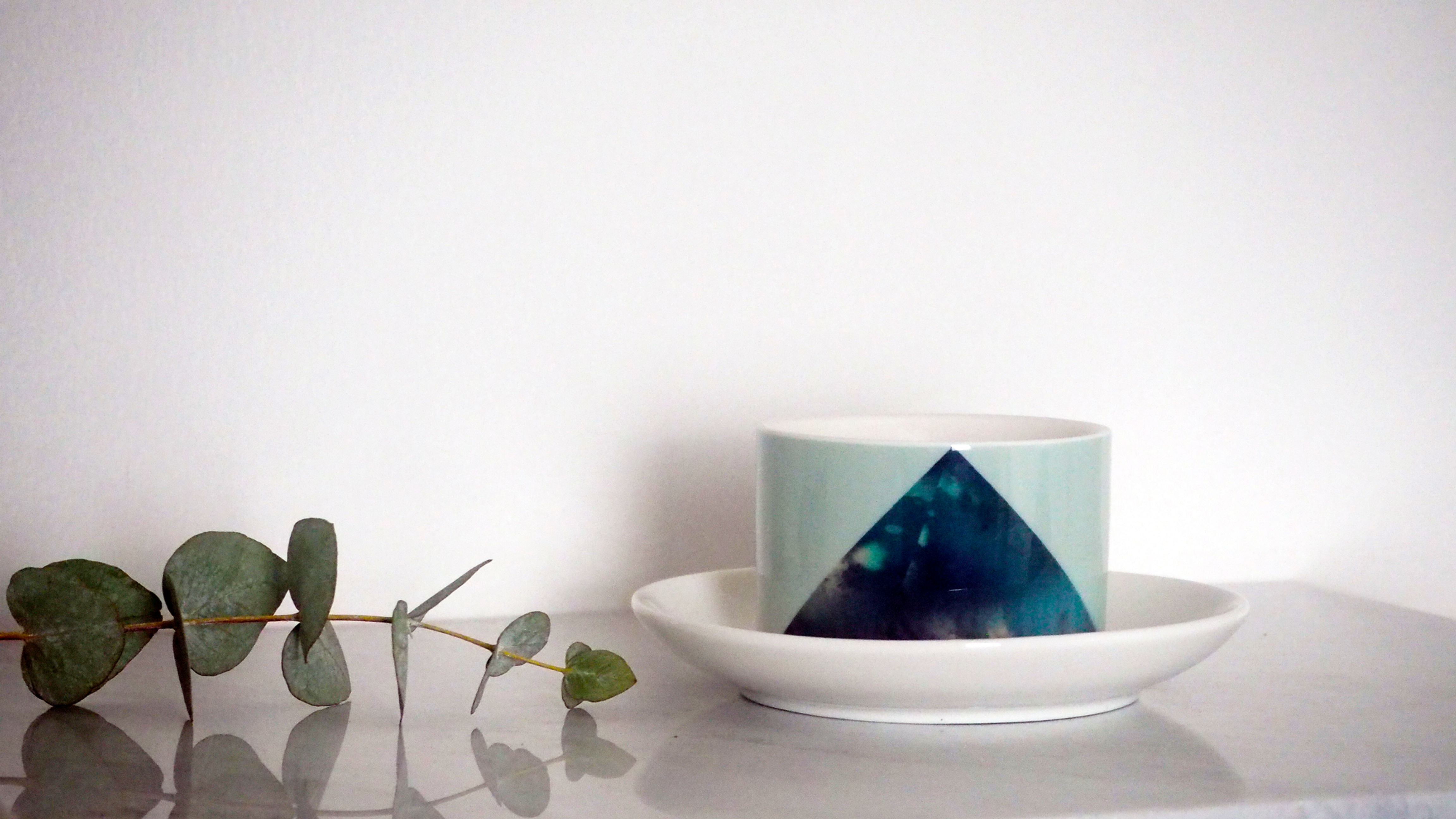 Textured Triangle Blue