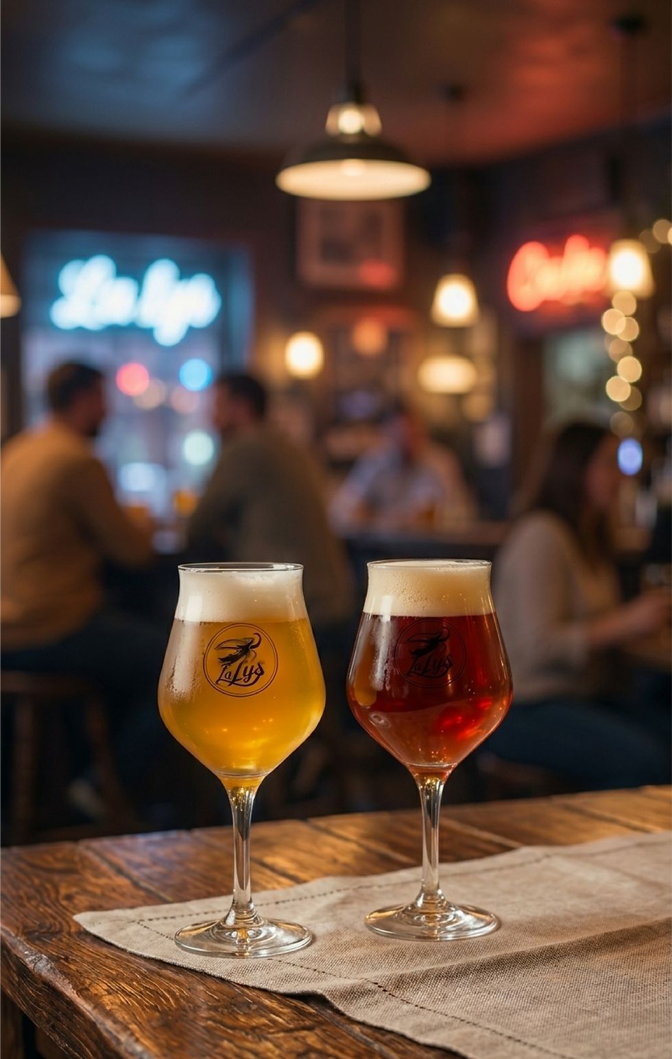 Verres la lys blonde et cherry