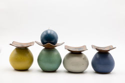 Kitzman Pottery Candal Vases