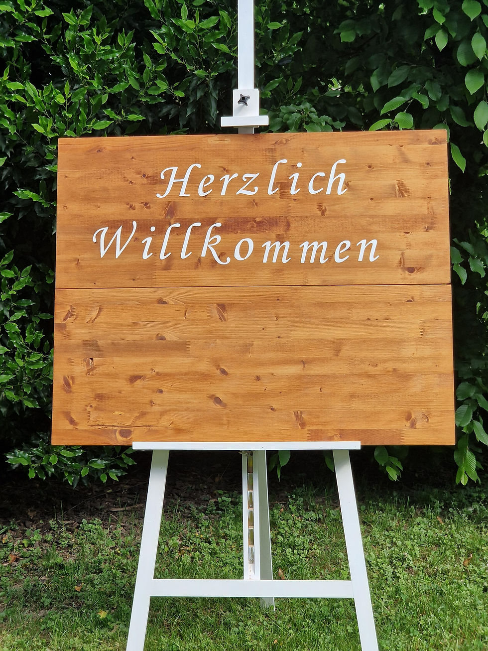 Miniaturbild: 30105 - Staffelei + Willkommen / Tischplan