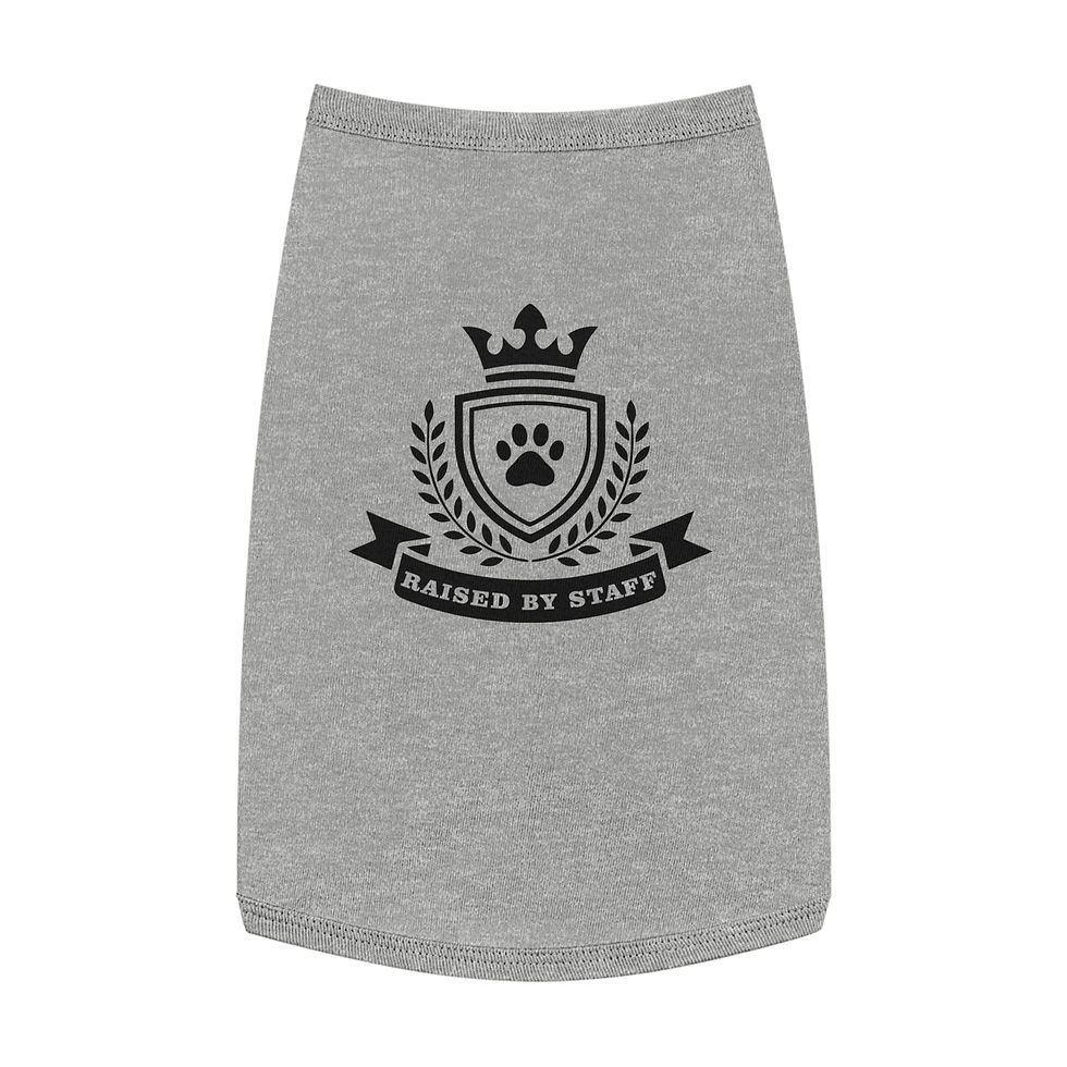 Thumbnail: Pet Tank Top - Raised By Stuff - For Royal Cavaliers