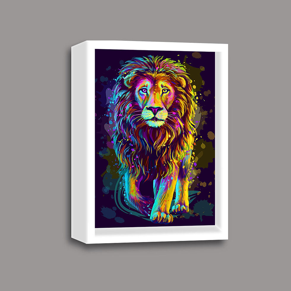 Miniatura: León colorido