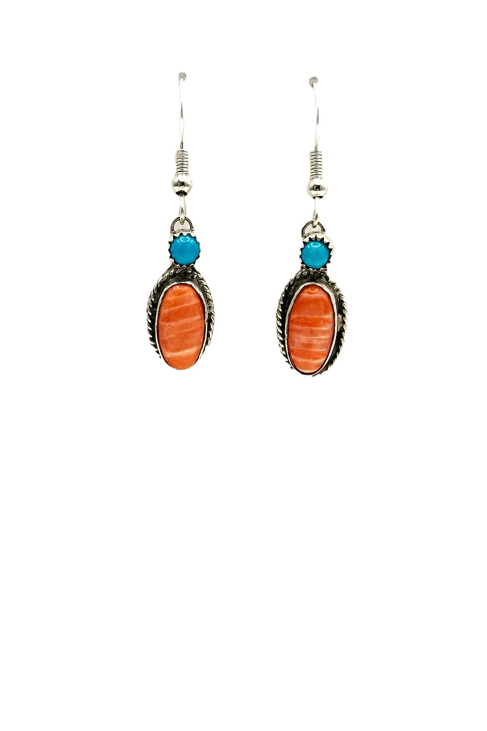 Thumbnail: Sterling Silver Gemstone Drop Earrings