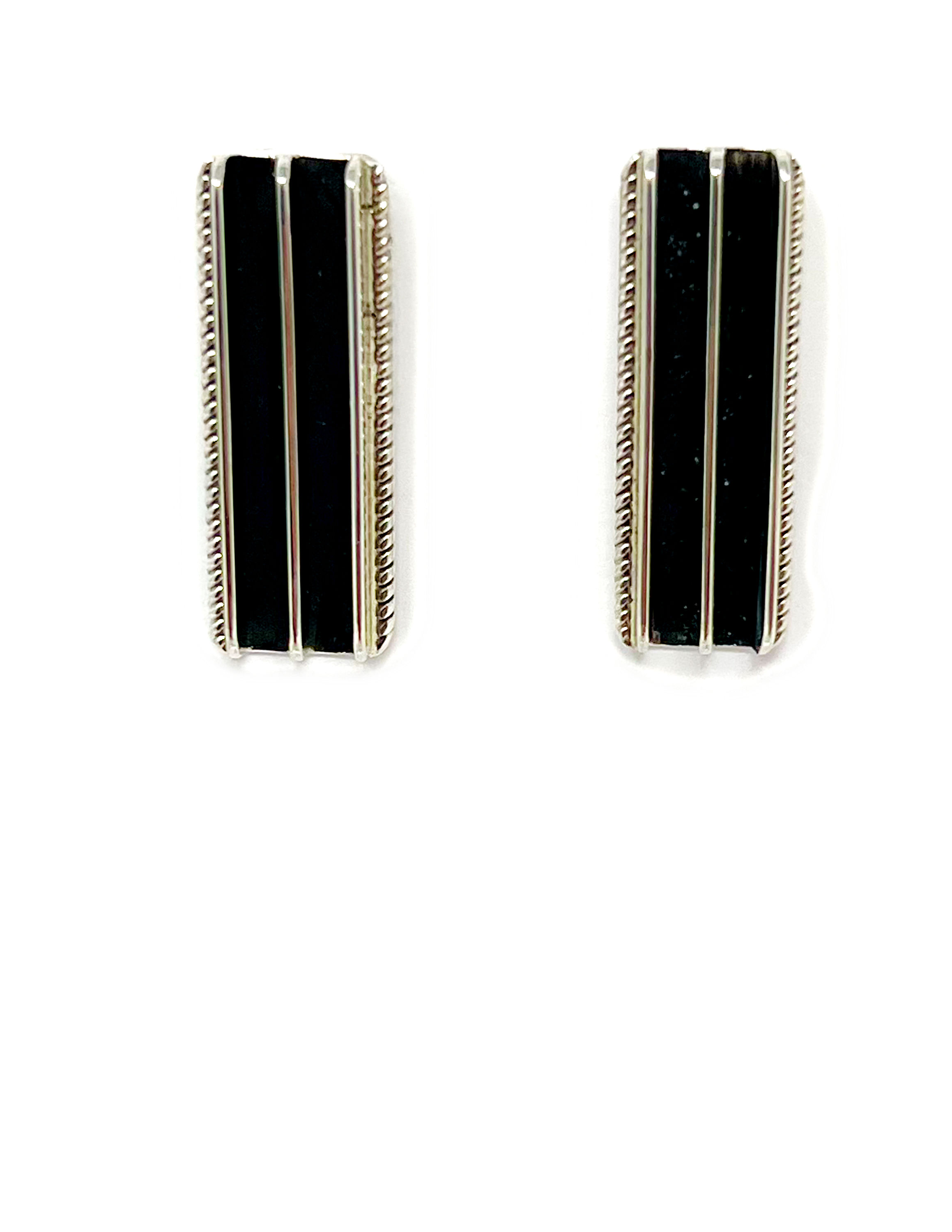 Sterling Silver Handcrafted Bar Earrings