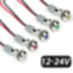 Thumbnail: VaneAims 5PCS LED Metal Indicator 6mm Waterproof Small Flat Led Panel Mount
