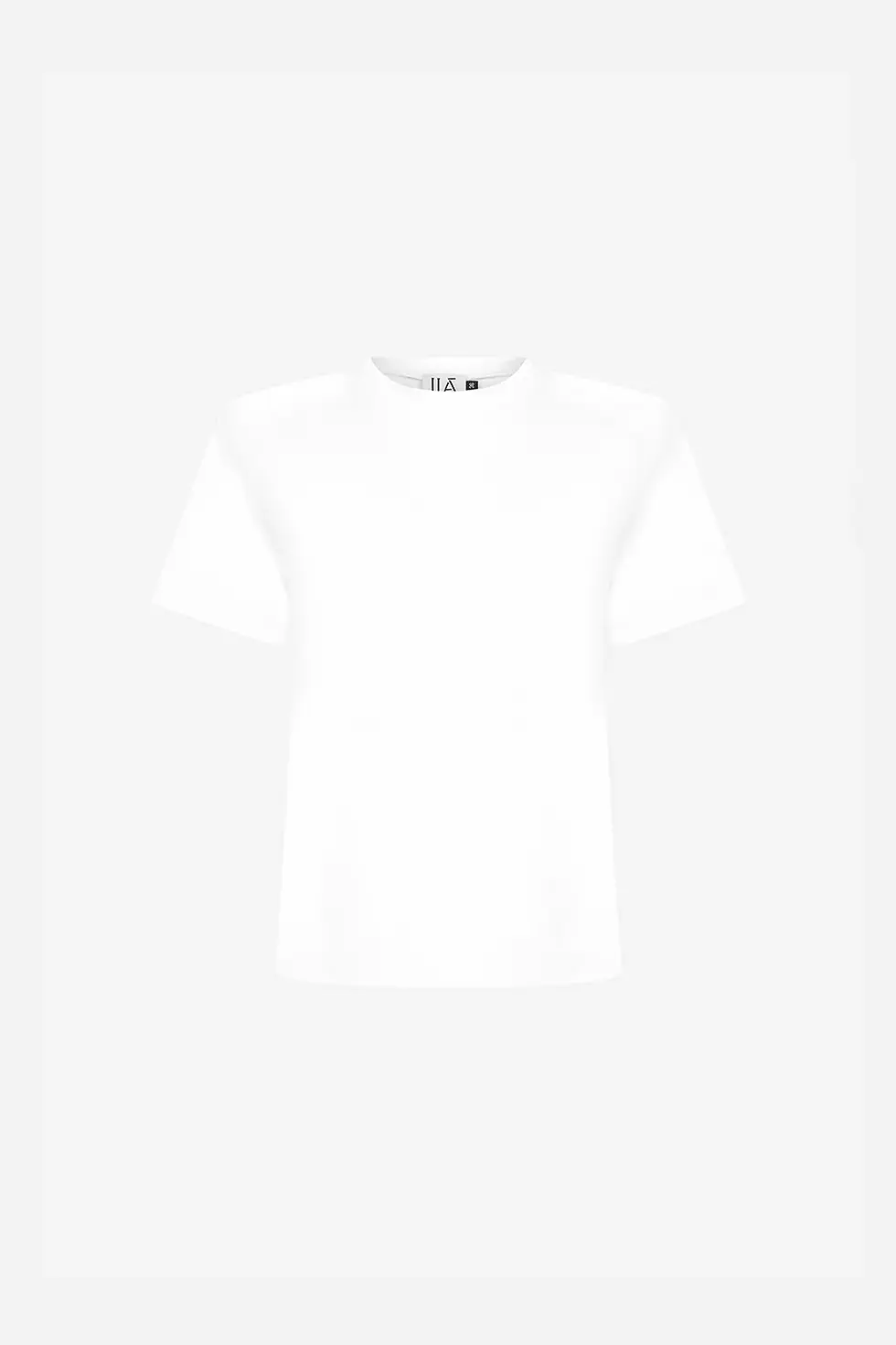 Küçük resim: Alicia - T-Shirt With Shoulder Pads in White