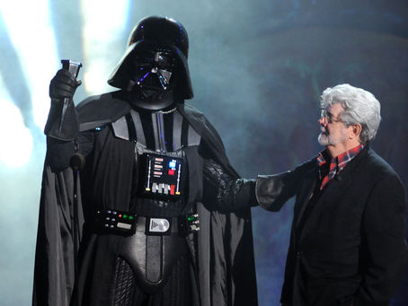 George Lucas y Darth Vader, el paralelismo de dos íconos