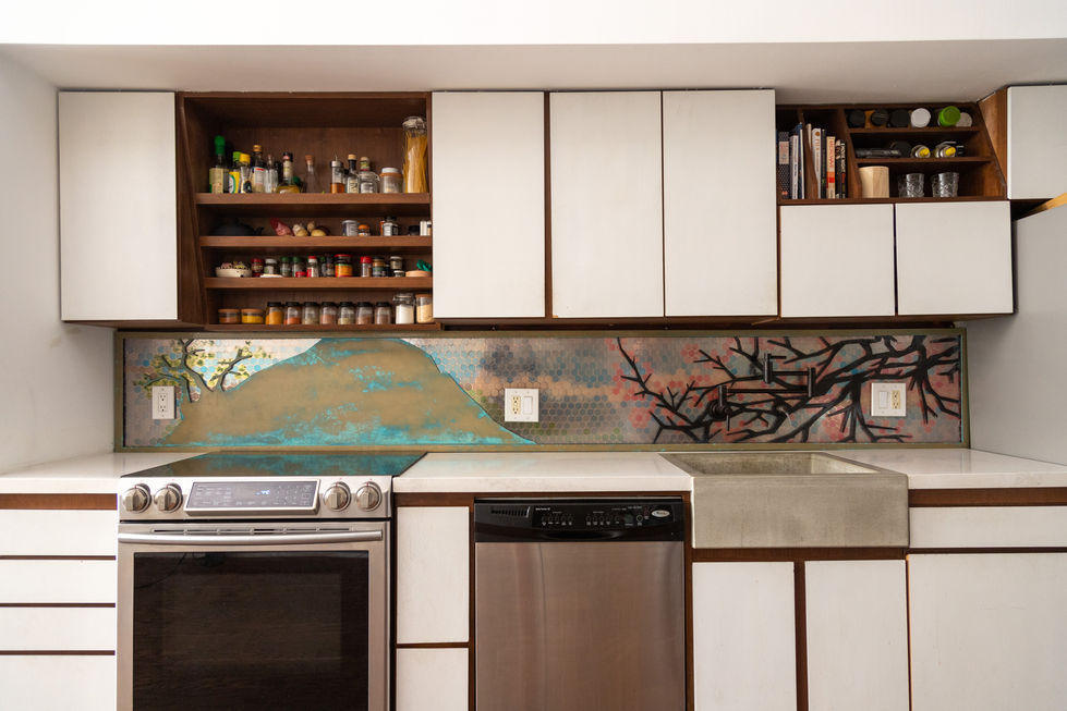 Cherry Blossom Backsplash