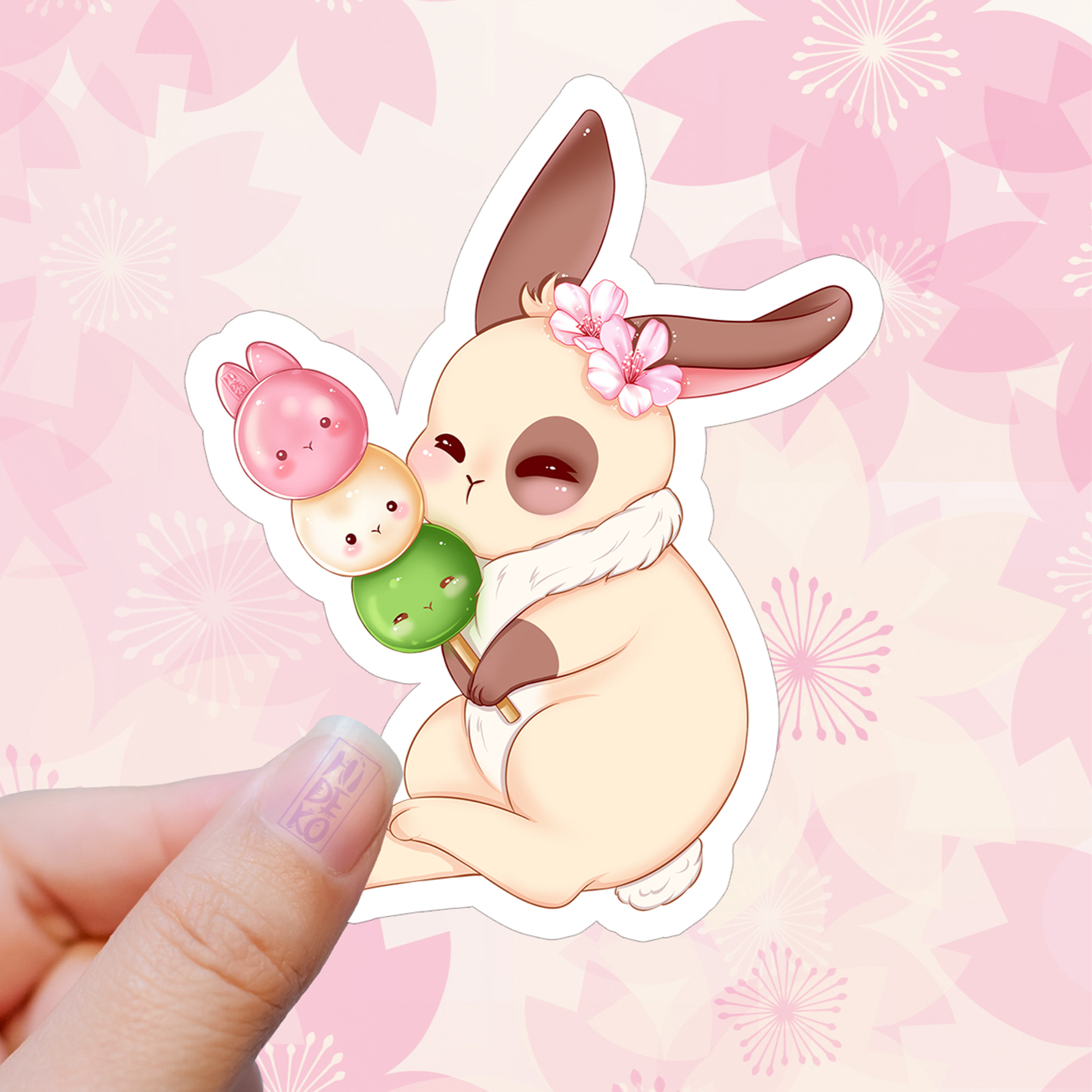 Hanami Dango Bunny Sticker
