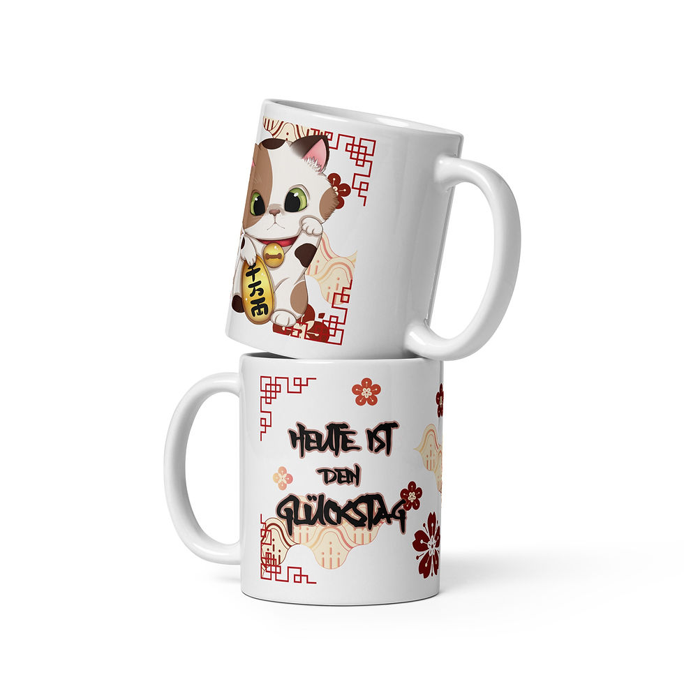 Miniaturbild: Maneki Neko "Heute ist dein Glückstag" - Tasse