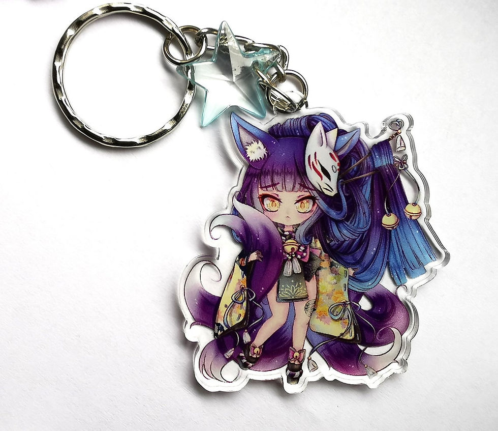 Miniaturbild: Chibi Kitsune Kyoko Acryl Anhänger
