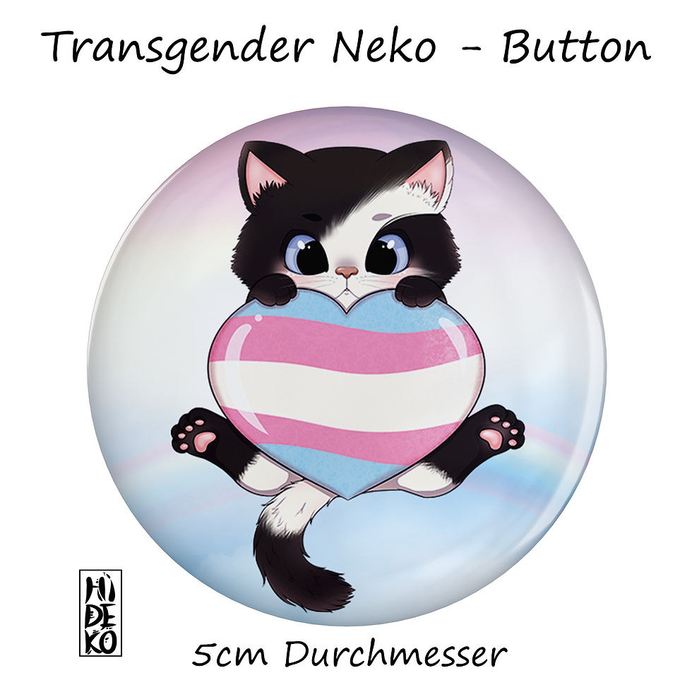Miniaturbild: LGBTQ Transgender Pride Neko Button