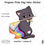Miniaturbild: Prograss Pride FLag Neko Sticker