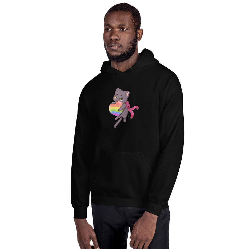 Miniaturbild: grumpy Pride Neko - Unisex Hoodie bis 5XL