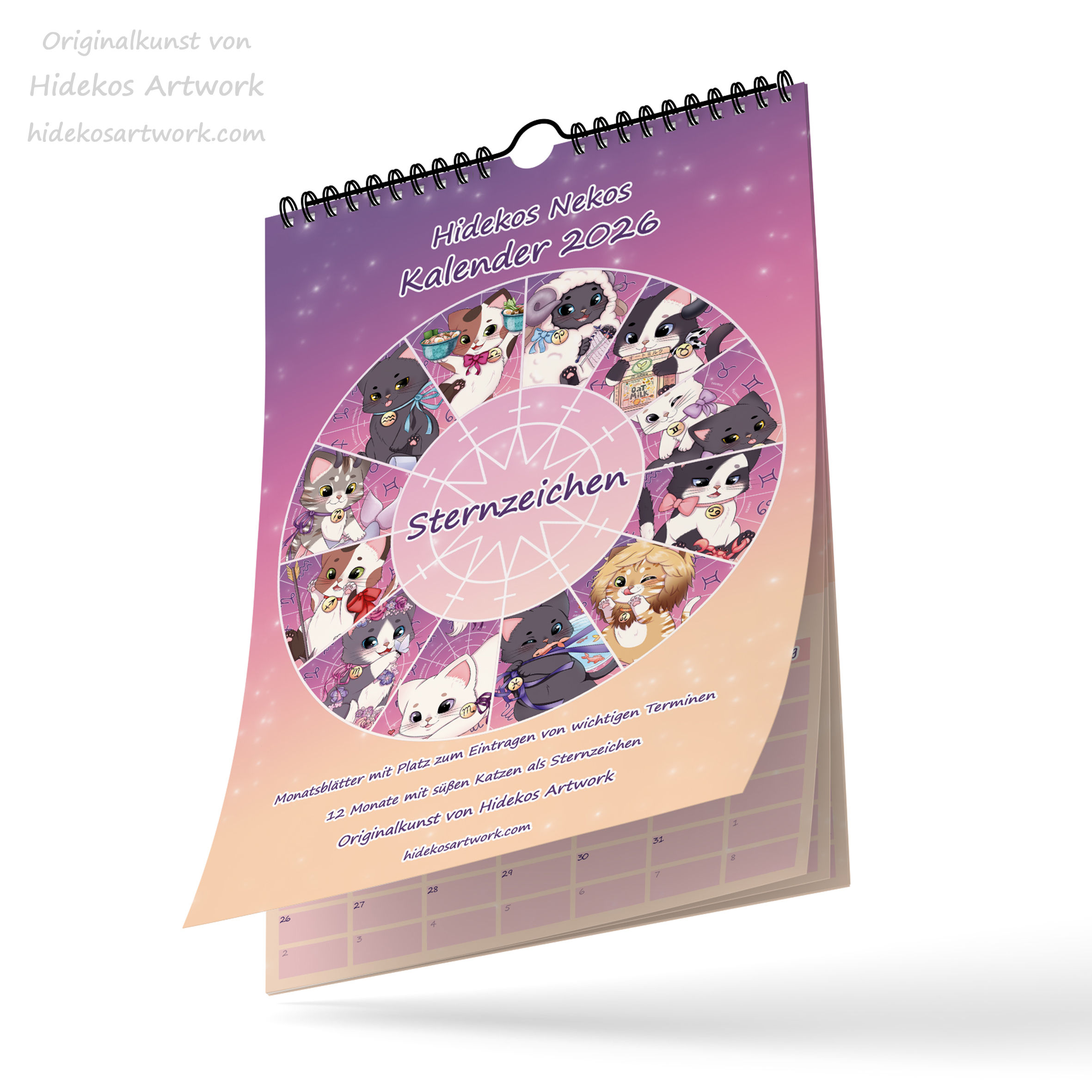 Hidekos Nekos Kalender 2026