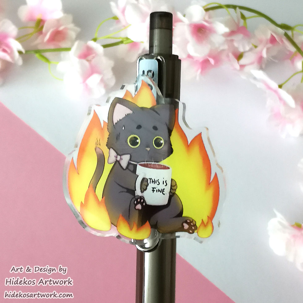 Miniaturbild: schwarze - Kugelschreiber mit Acrylcharm