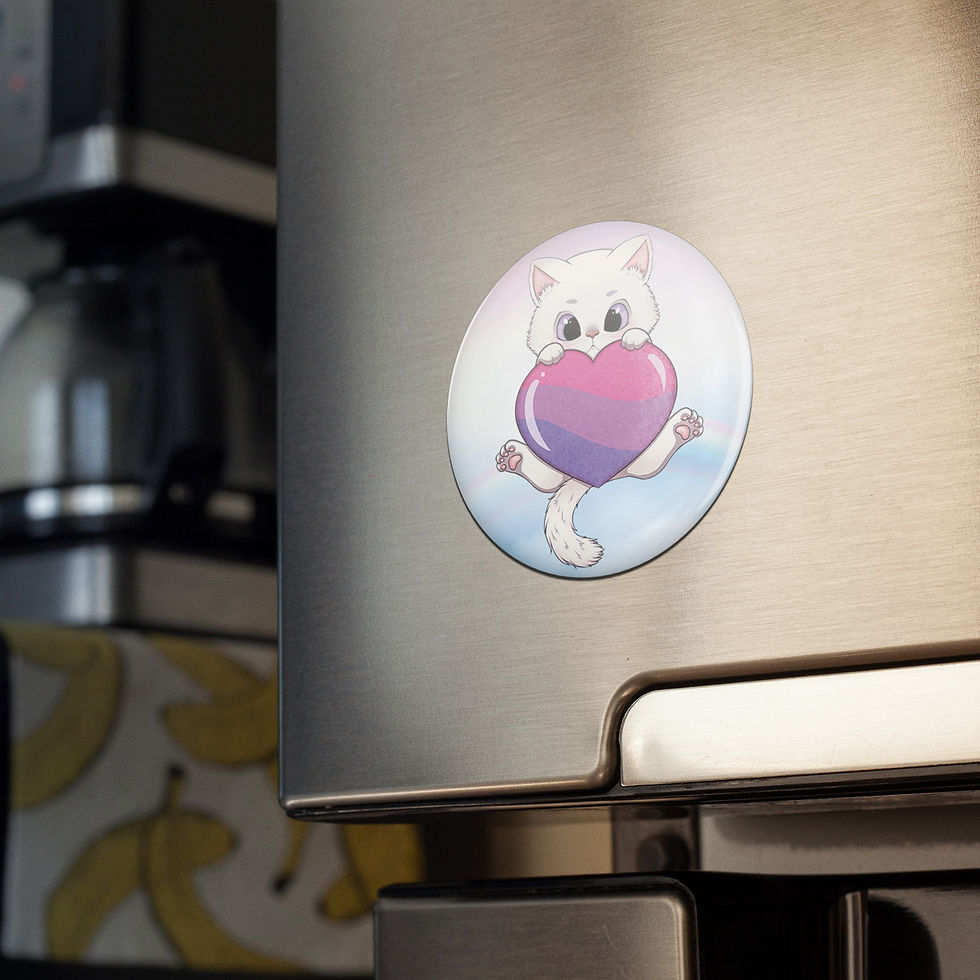 Miniaturbild: LGBTQ Bisexuell Pride Neko Magnet