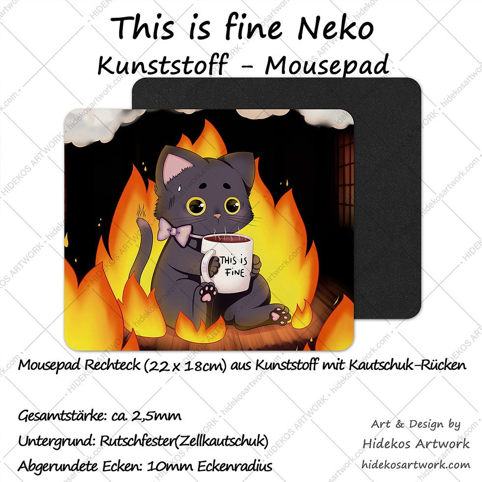 Miniaturbild: This is fine Neko Mousepad